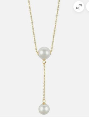 Effy 14k yellow Gold Pearl Drop Y-Necklace - White Pearls